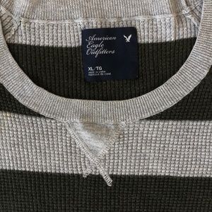 American Eagle long sleeve stripped thermal shirt